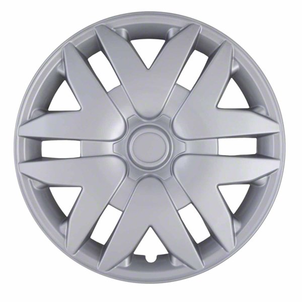 Coast2Coast 16", 6 Split Spoke, Silver, Plastic, Set Of 4, Spring Steel Clip IWC41616S